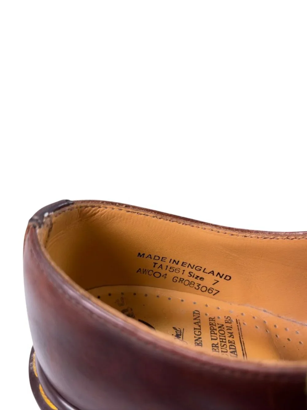 Vintage Dr Martens 1561 Oxford Shoes Mens UK 7 US 8 Brown Leather Made England